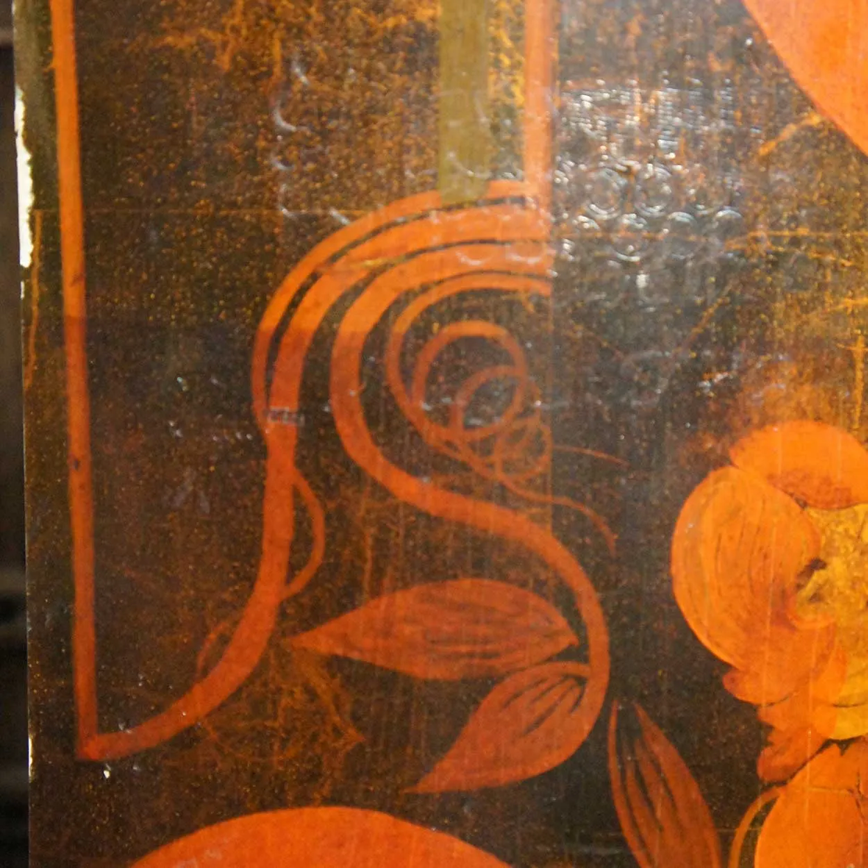 11 German Art Deco Walnut and Pine Painted Architectural Wall Panels