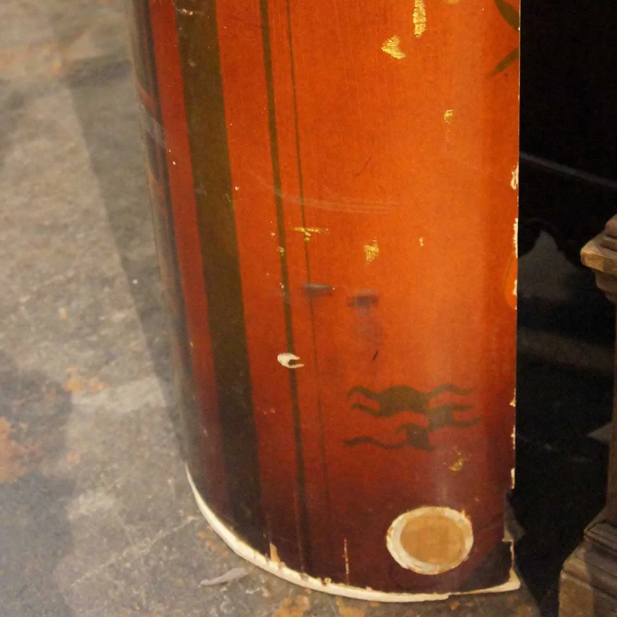 11 German Art Deco Walnut and Pine Painted Architectural Wall Panels