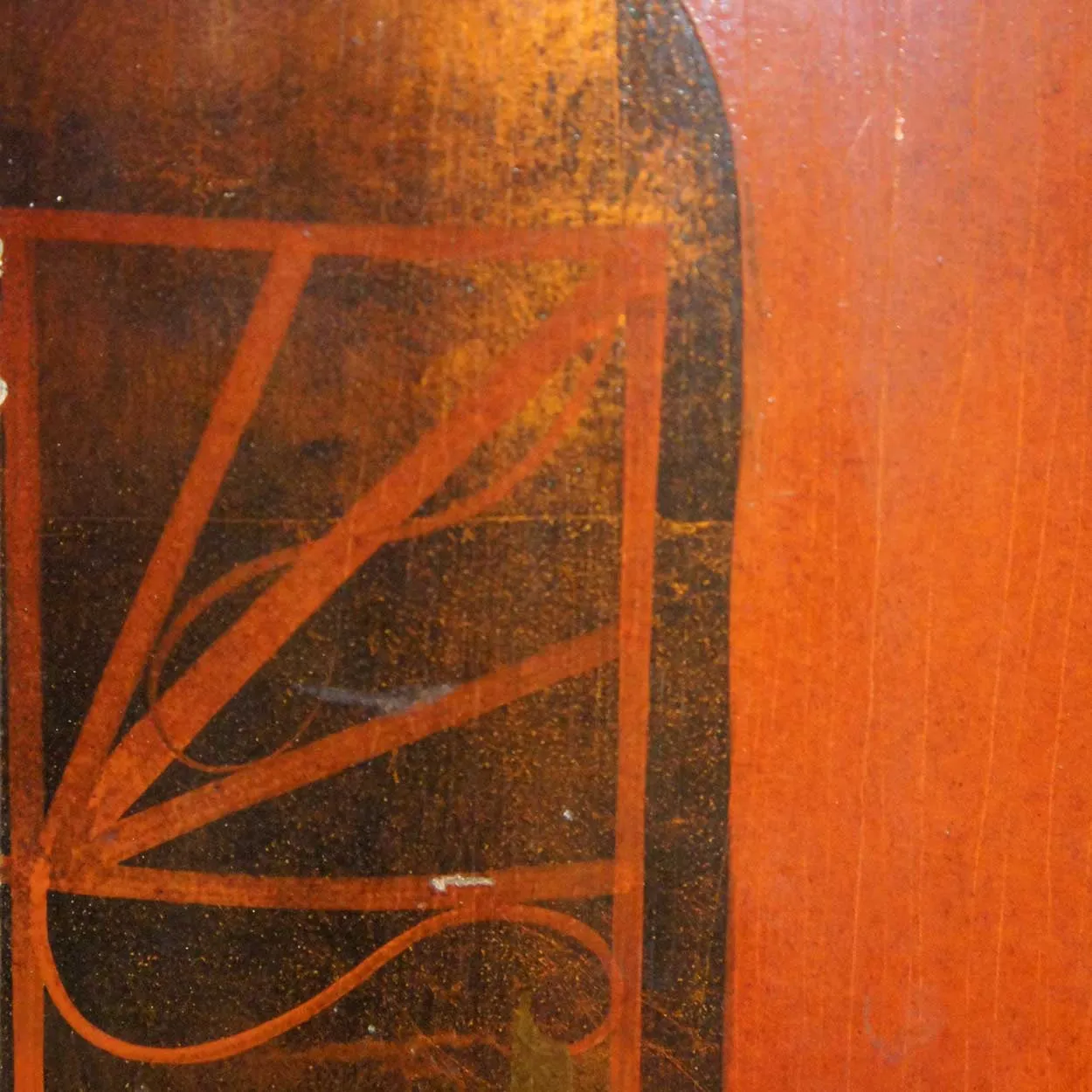 11 German Art Deco Walnut and Pine Painted Architectural Wall Panels