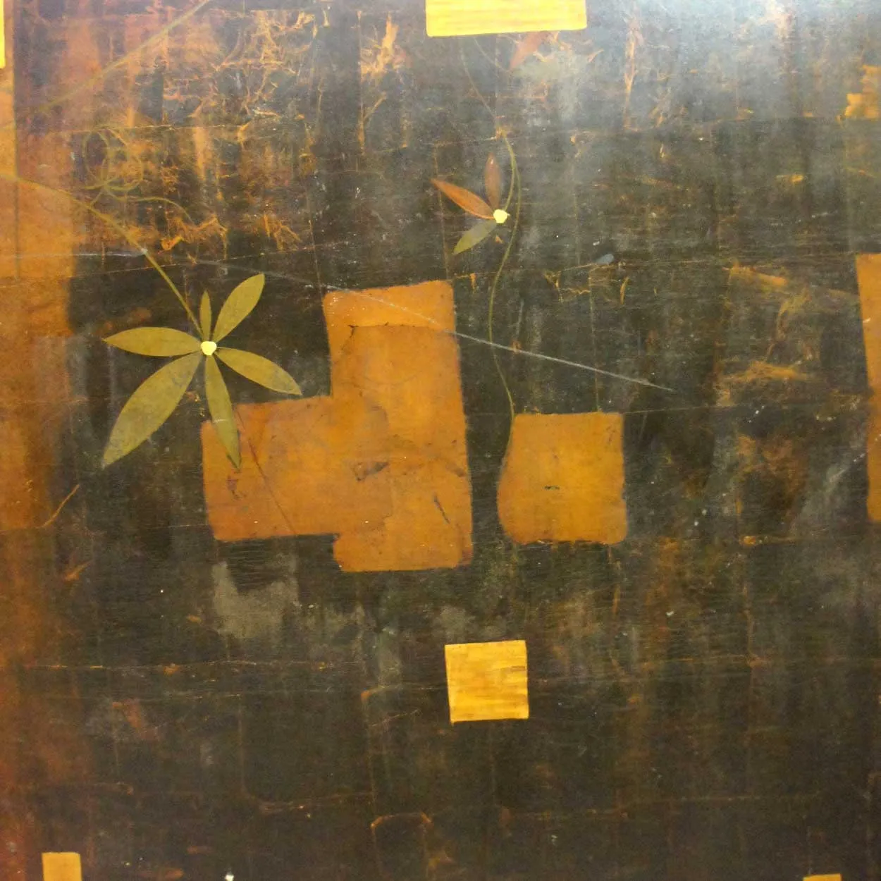 11 German Art Deco Walnut and Pine Painted Architectural Wall Panels