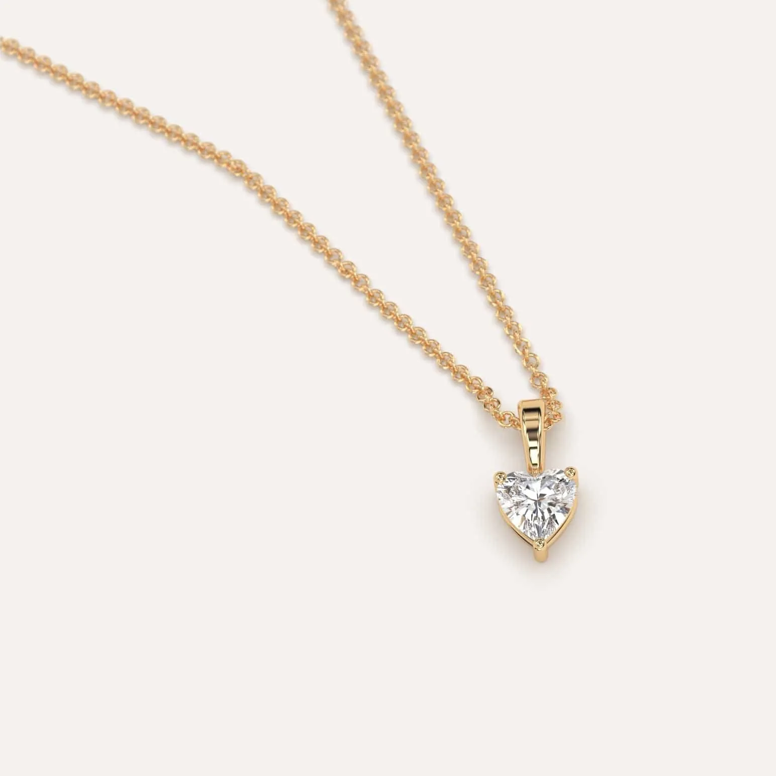 1/4 carat Heart Diamond Pendant Necklace