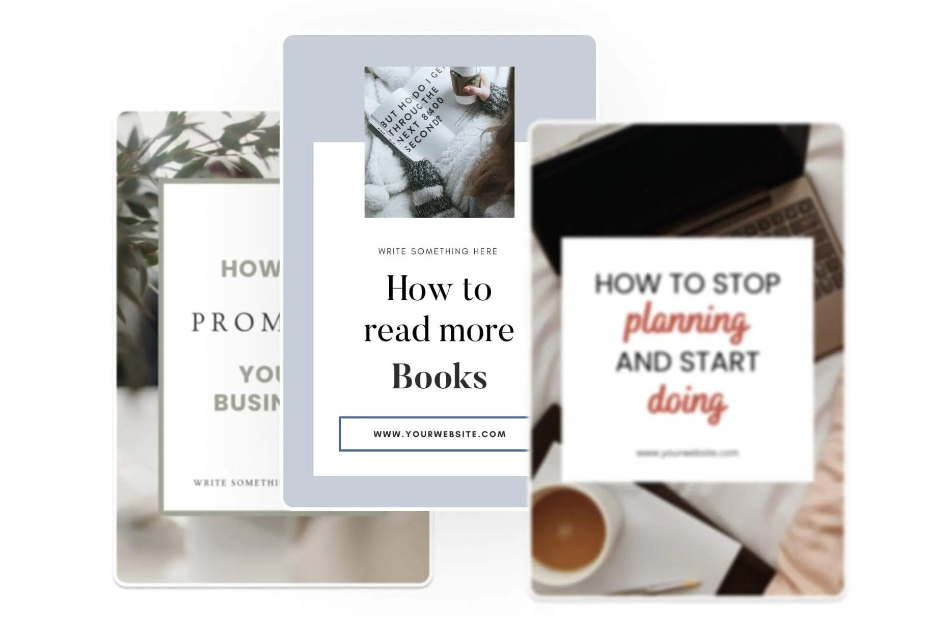 14 Modern Pinterest Templates for Bloggers and Coaches in All Industries Editable Canva Template