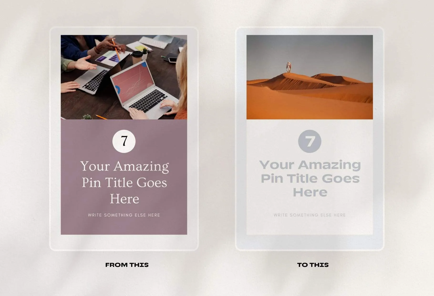 14 Modern Pinterest Templates for Bloggers and Coaches in All Industries Editable Canva Template