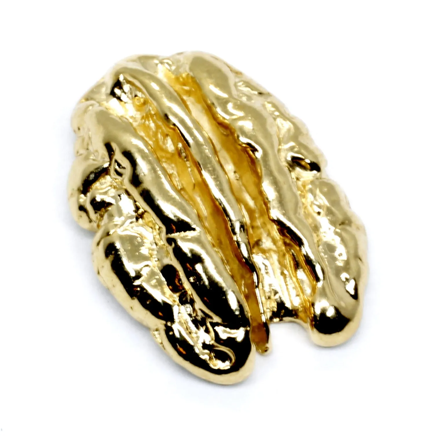 14kt Gold Vermeil Pecan Medium Tie Tack