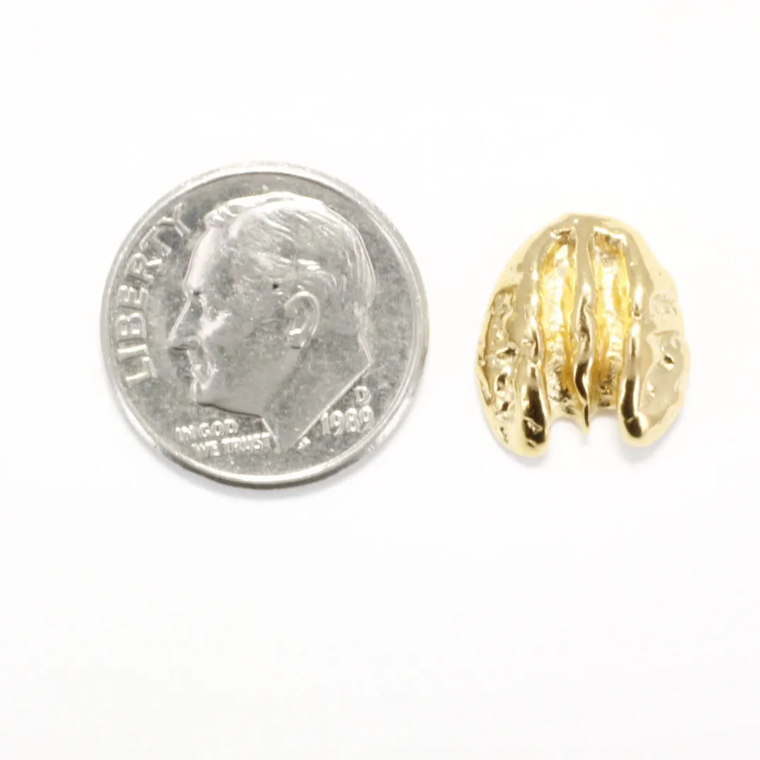 14kt. Gold vermeil Pecan Tie Tack / Lapel Pin