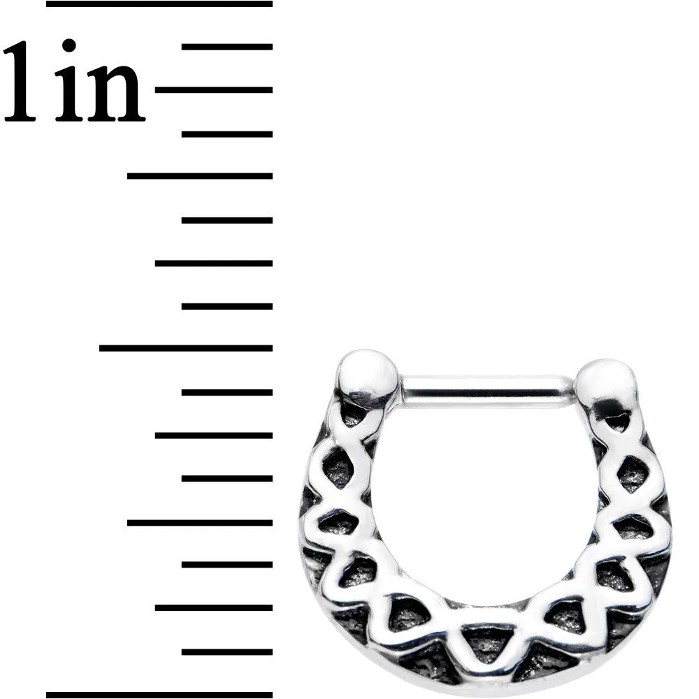 16 Gauge 1/4 Steel Simple Southwestern Septum Clicker