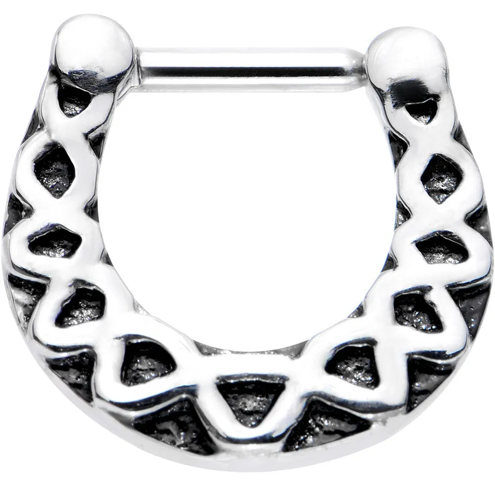 16 Gauge 1/4 Steel Simple Southwestern Septum Clicker