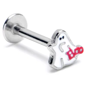 16 Gauge 5/16 Boo Ghost Red White Halloween Labret Monroe Tragus