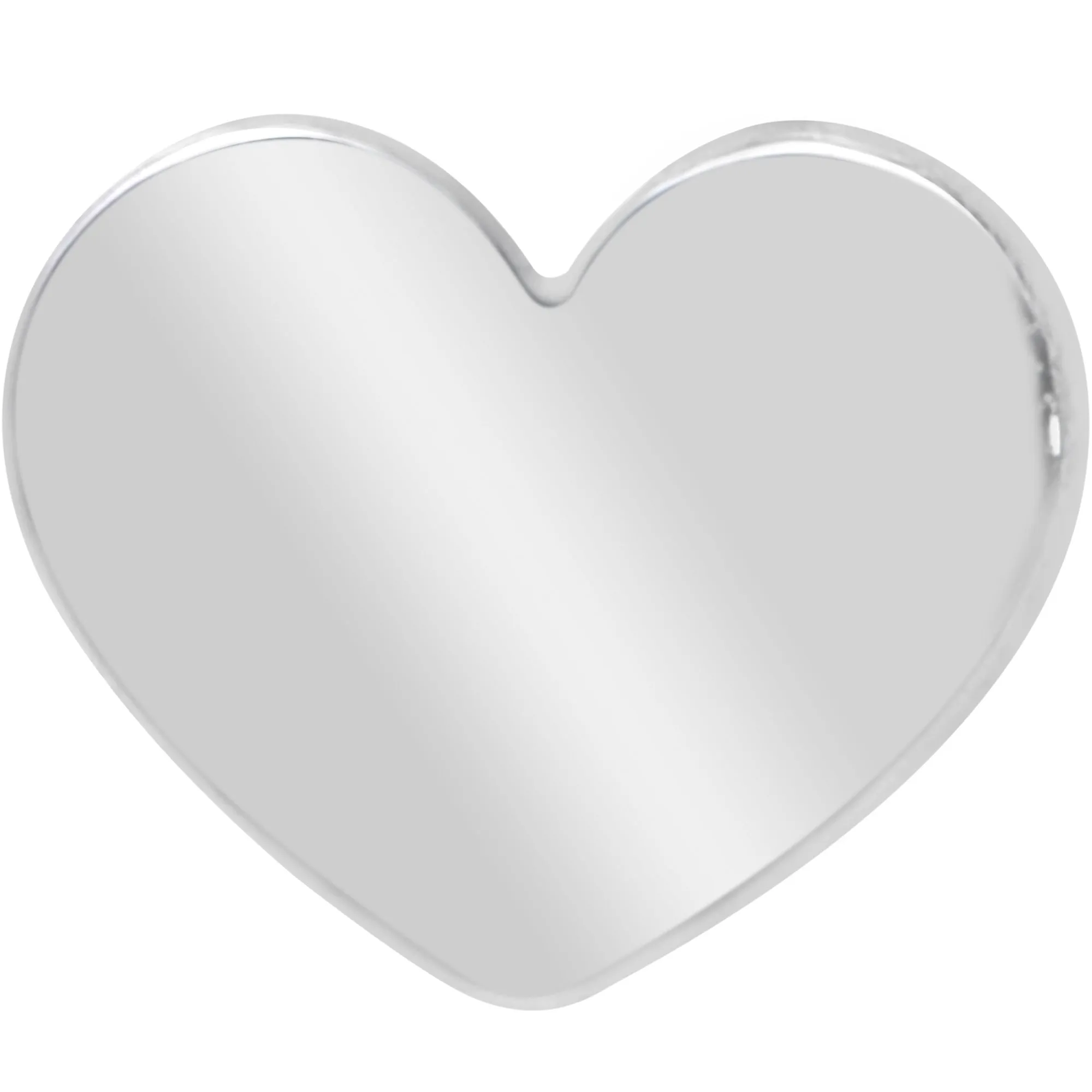 16 Gauge 5/16 Heart Grade 23 Titanium Internal Thread Labret Tragus