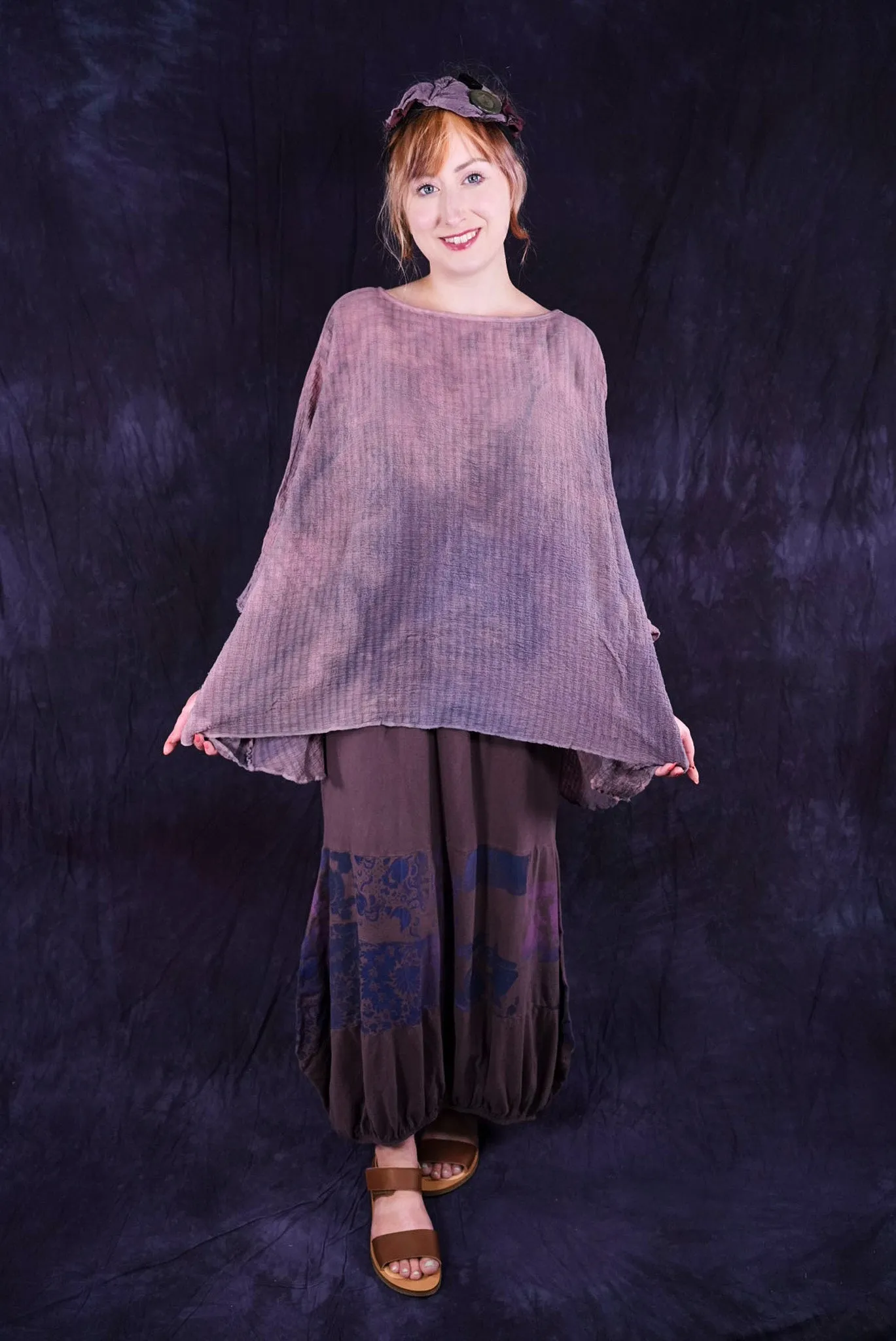2277HD Crinkle Top Smoky Rose Quartz-O/S