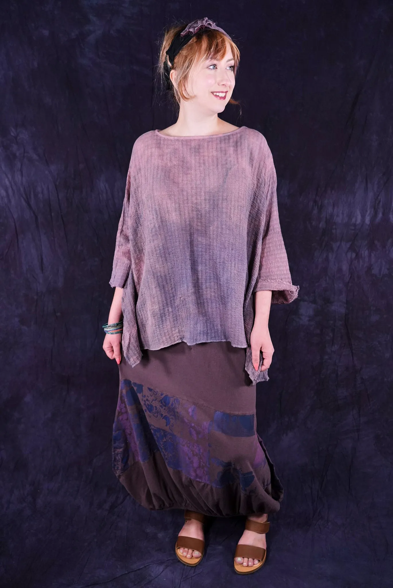 2277HD Crinkle Top Smoky Rose Quartz-O/S