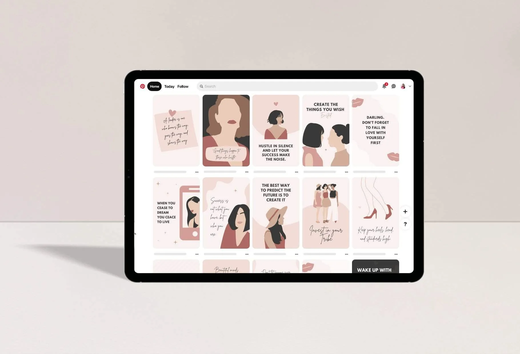 30 Girl Boss Pins Editable Canva Templates Pack 02