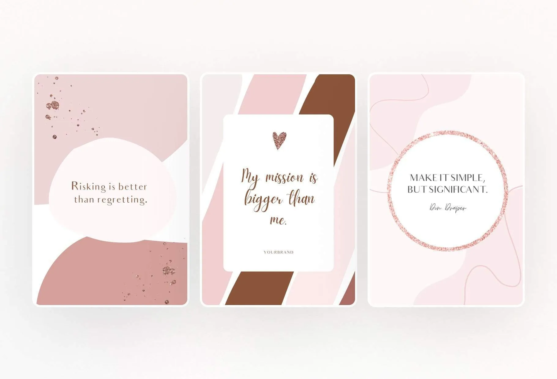 30 Pinterest Engagement Pins Editable Canva Templates Rose Gold