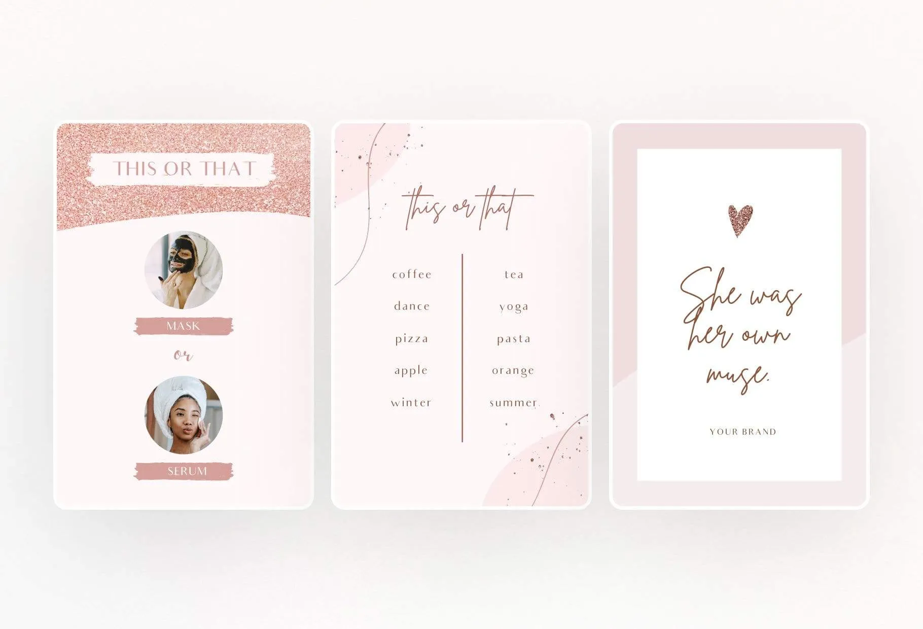 30 Pinterest Engagement Pins Editable Canva Templates Rose Gold