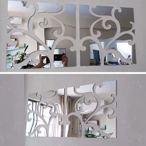 3d mirror wall stickers decorative modern home living