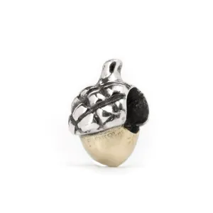 Acorn, Silver with 14K Gold