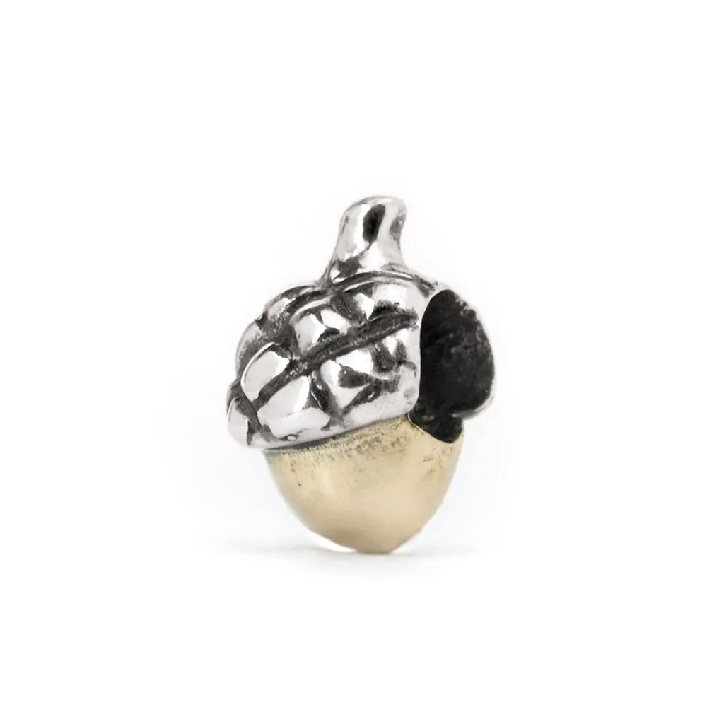 Acorn, Silver with 14K Gold