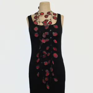 Annemieke Broenink Necklace, Polka Dot, Burgundy