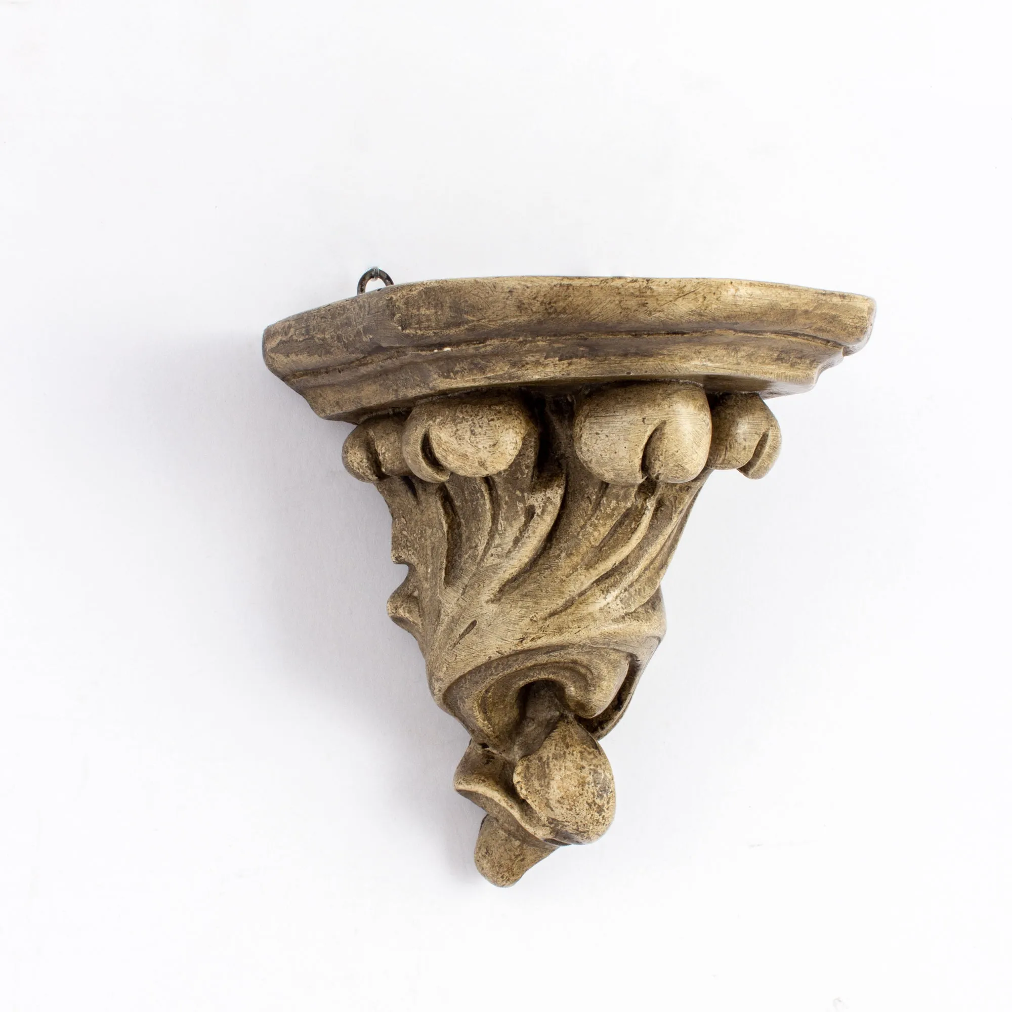Antique French Small Plaster Decorative Wall Shelf