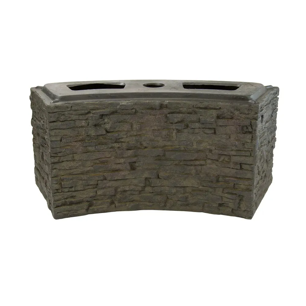 Aquascape Curved Stacked Slate Wall Base and Toppers