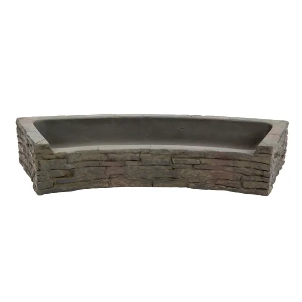 Aquascape Curved Stacked Slate Wall Base and Toppers