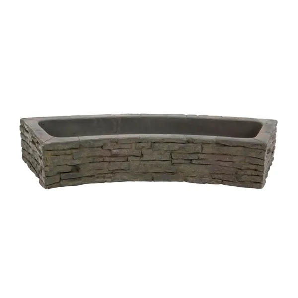 Aquascape Curved Stacked Slate Wall Base and Toppers