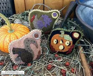 Autumn Gathering Wool Pin Keeps