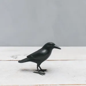Aviologie - Bird Sculpture - Mini Crow (4") #MCW-111