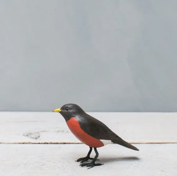 Aviologie - Bird Sculpture - Mini Robin (4") #MRN001
