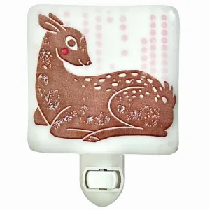 Baby Deer Cute with Pink Polka Dots Night Light