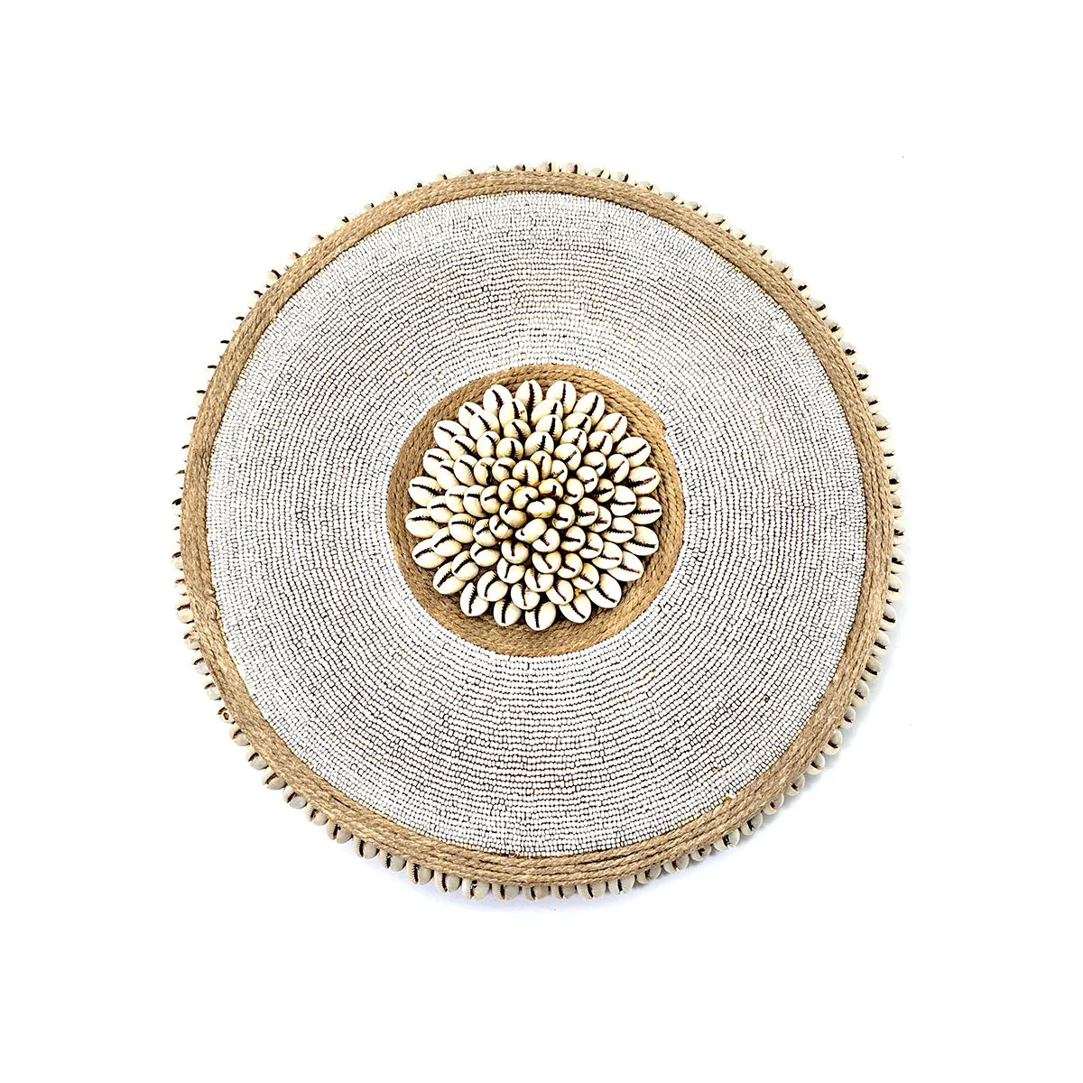 Beaded Cowrie Shield