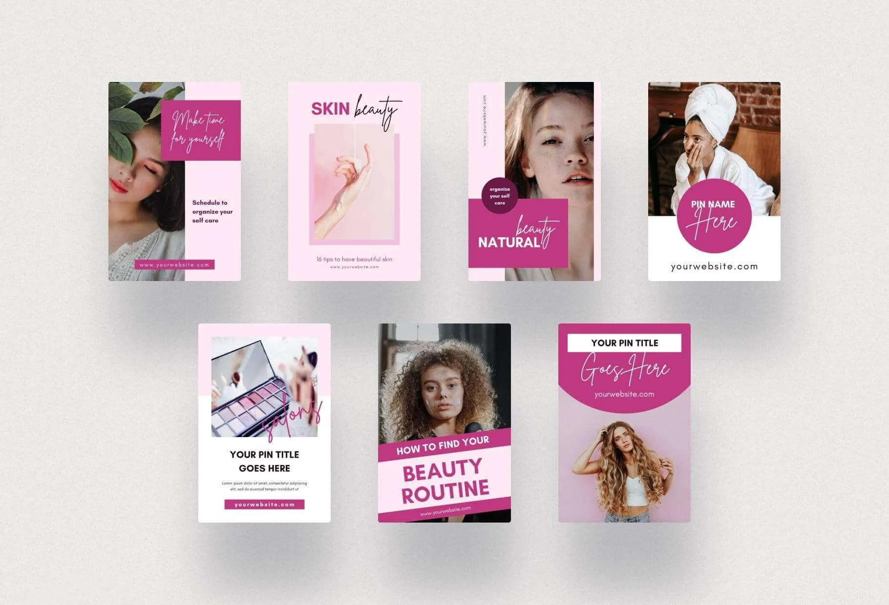 Beauty Pinterest Template