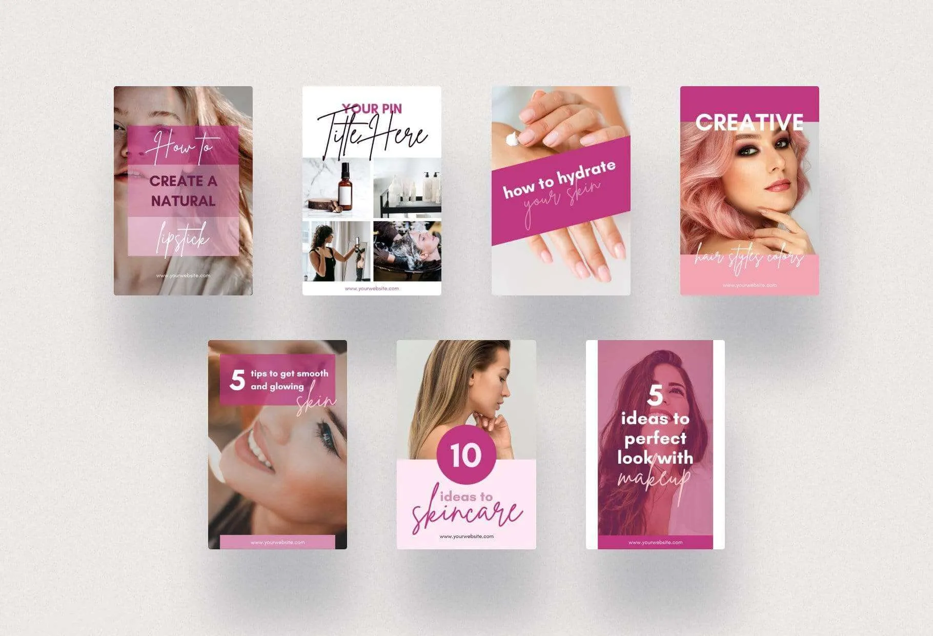 Beauty Pinterest Template