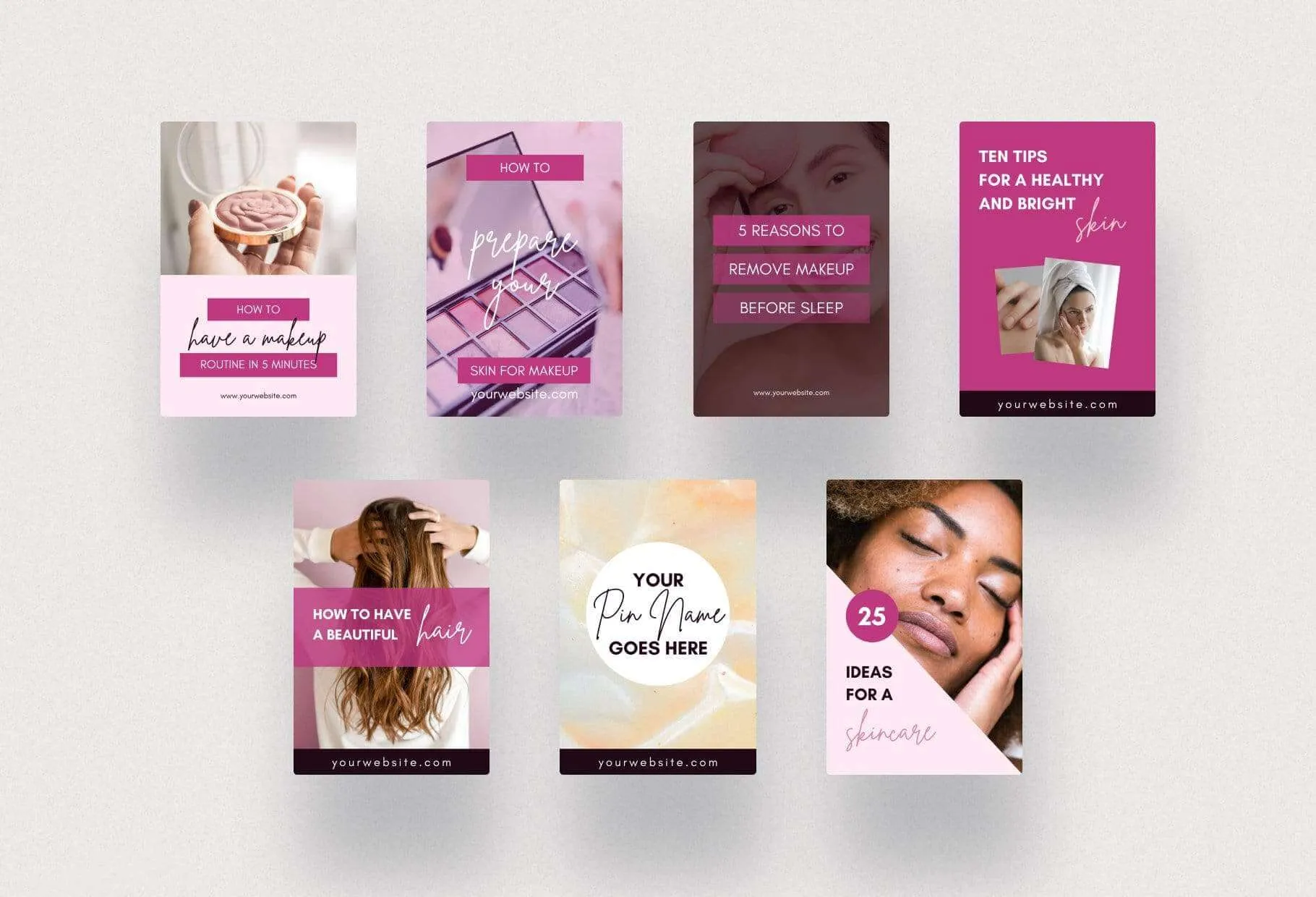 Beauty Pinterest Template