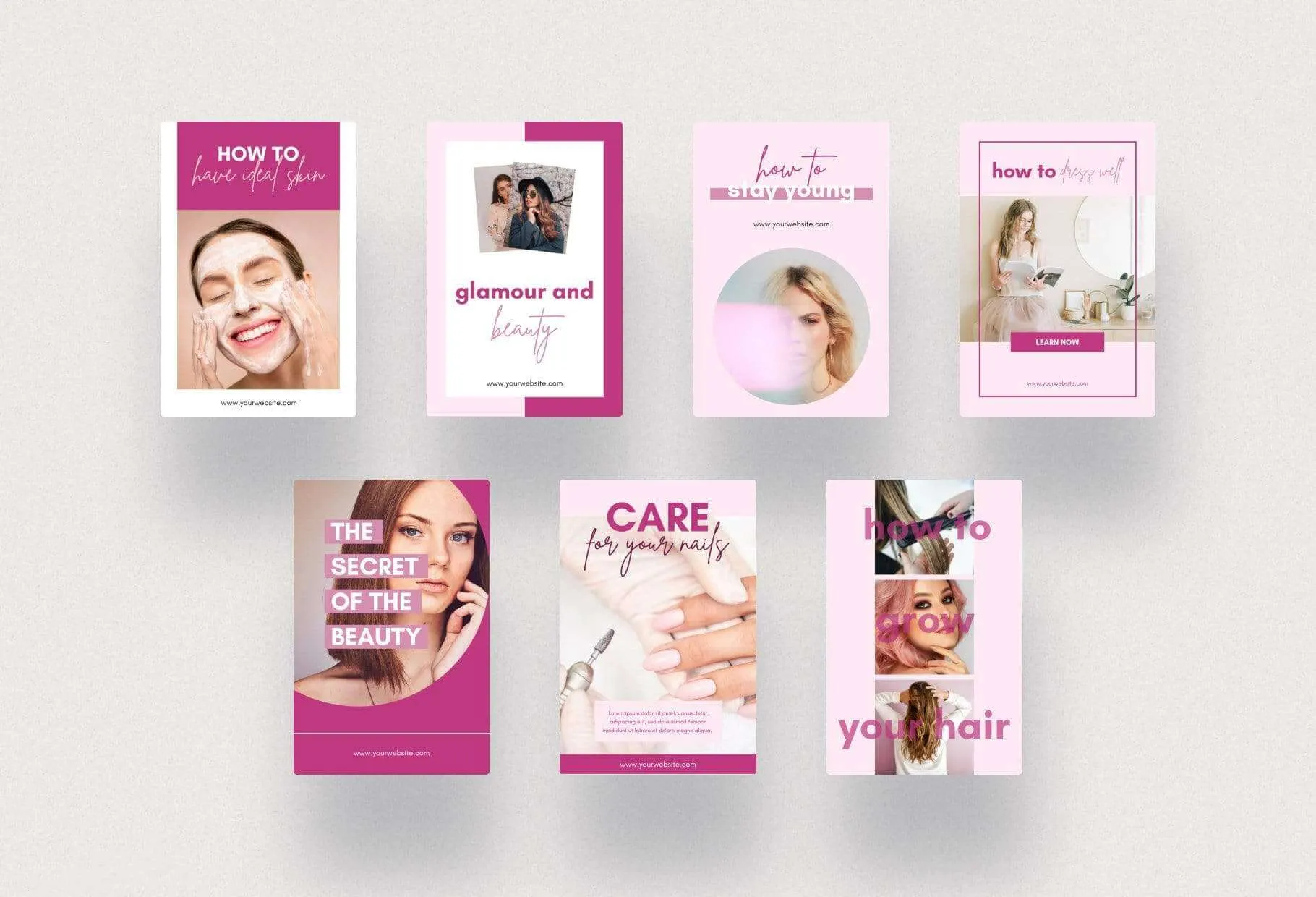 Beauty Pinterest Template
