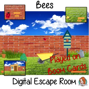 Bees Escape Room Boom Cards