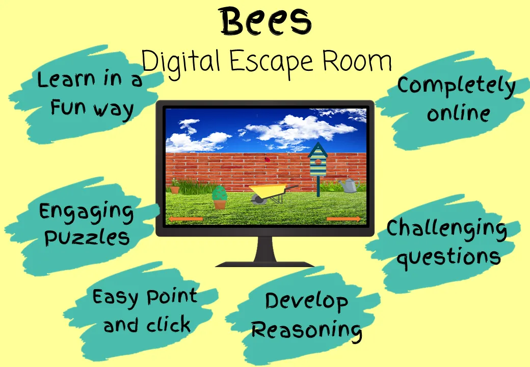Bees Escape Room Boom Cards