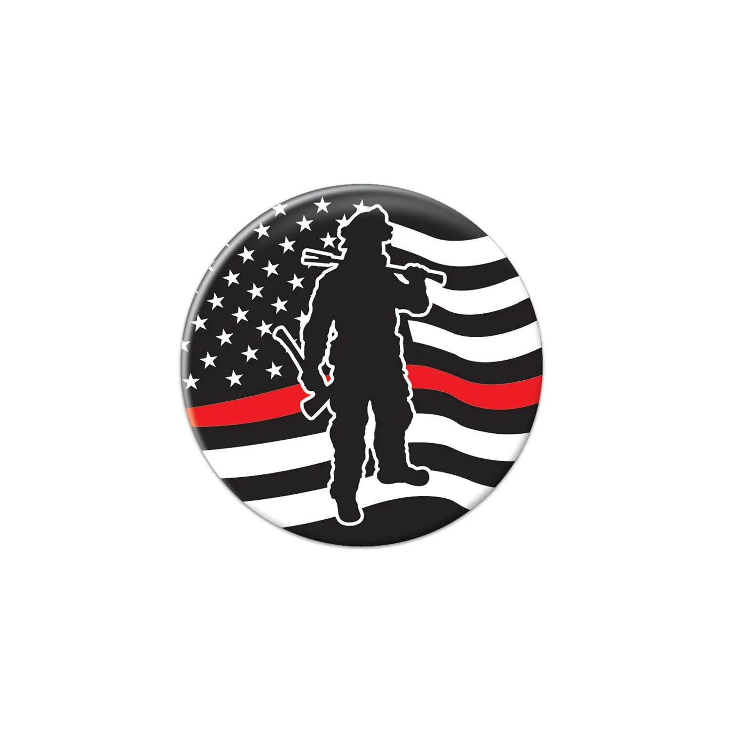 Beistle Firefighter Button - Party Supply Decoration for Patriotic
