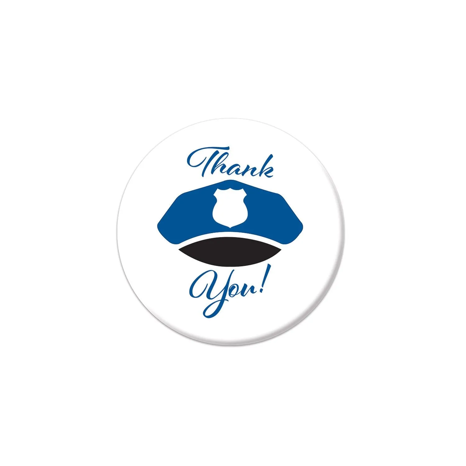 Beistle Thank You! Law Enforcement Button - Party Supply Decoration for Patriotic