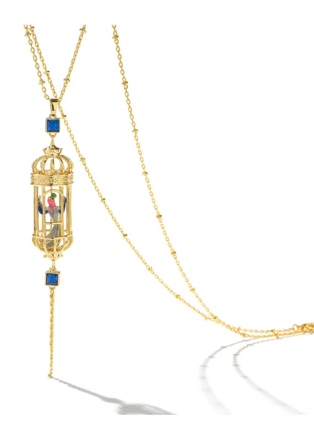 Bill Skinner Bird Cage Drop Necklace