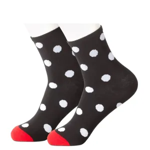 Black Polka Short Women's Socks