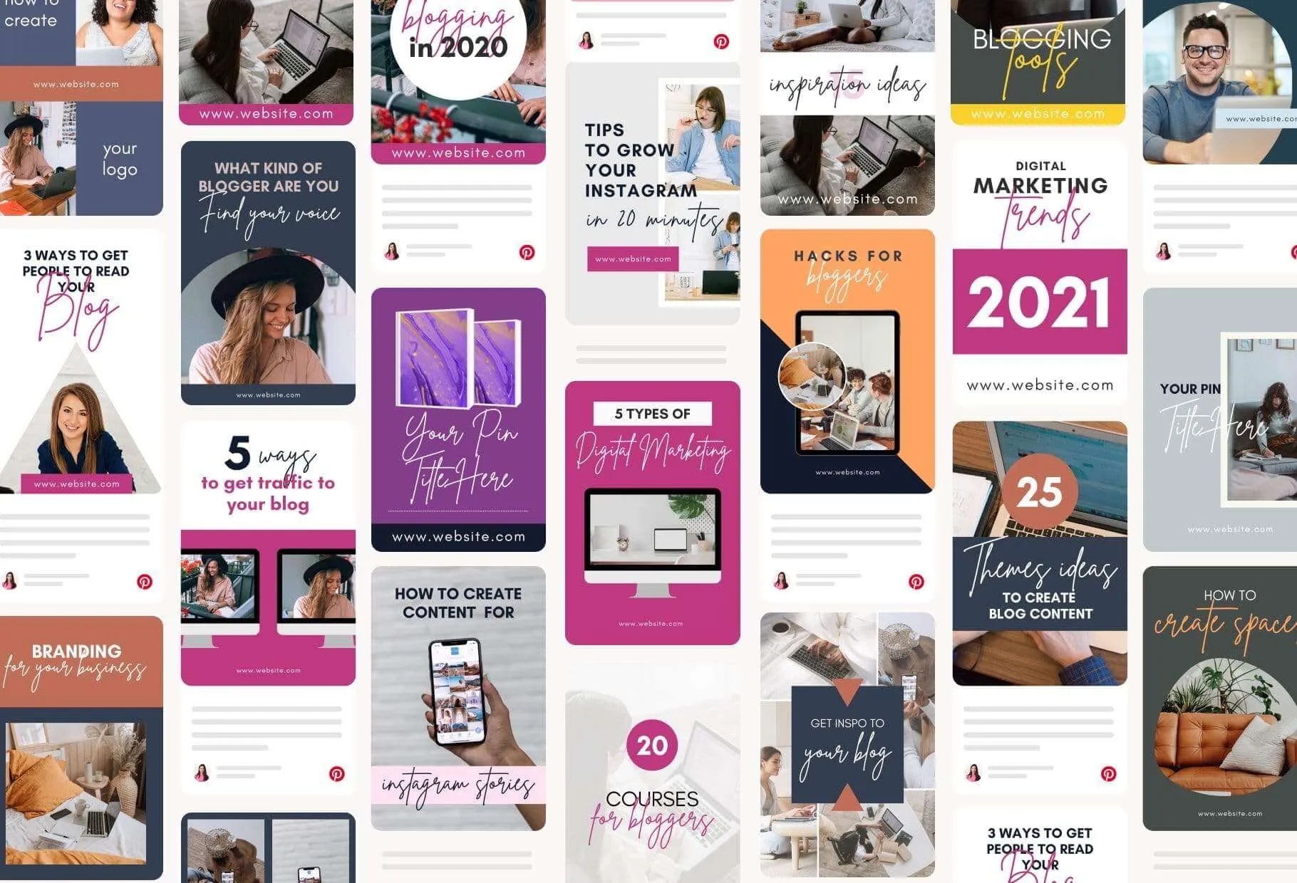 Blog Pinterest Template