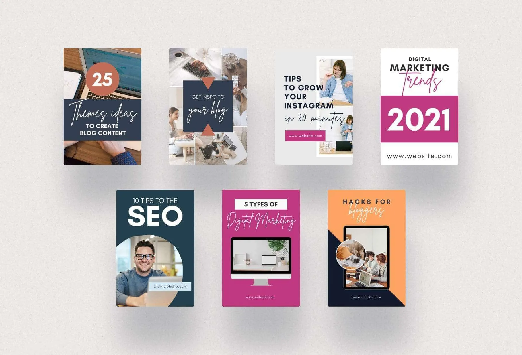 Blog Pinterest Template
