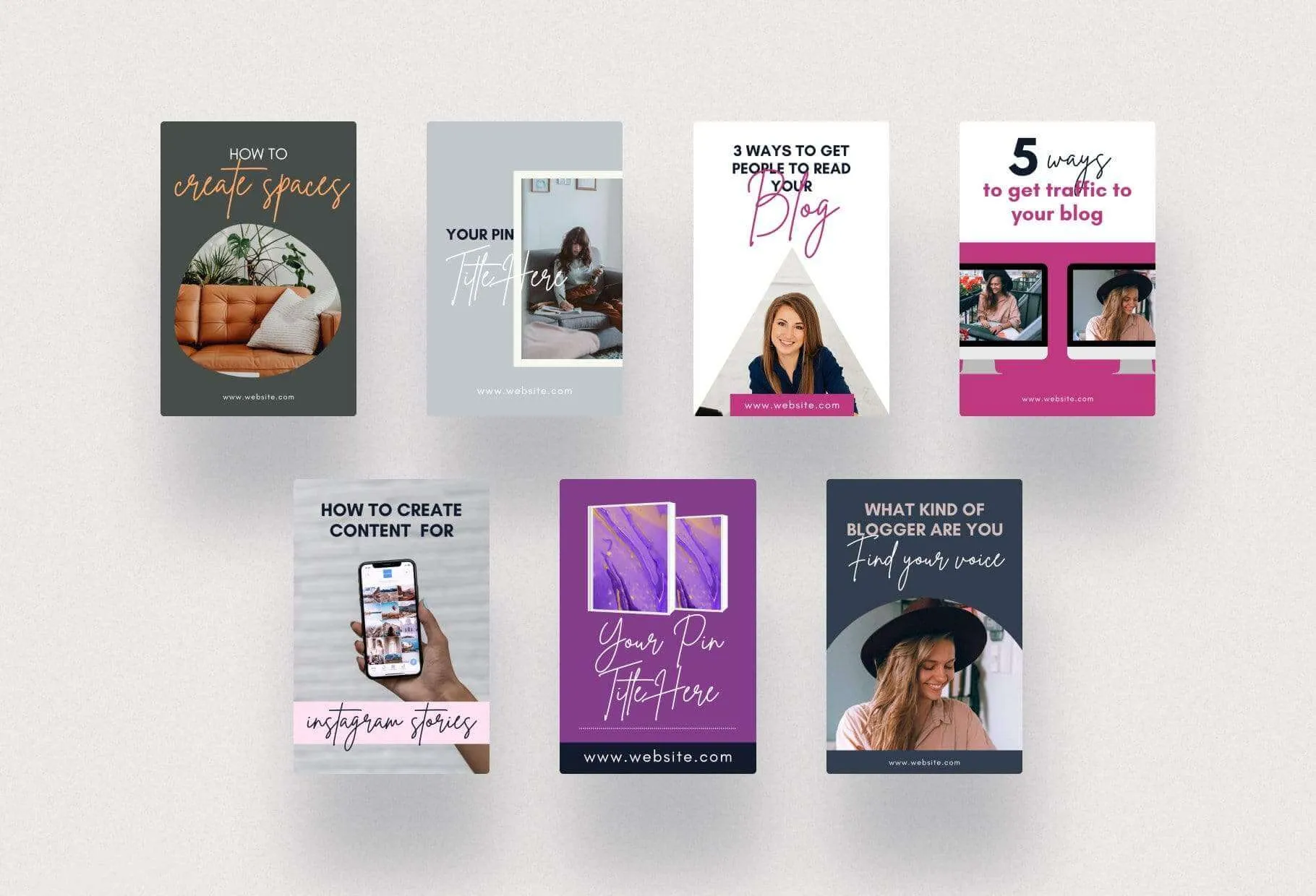 Blog Pinterest Template