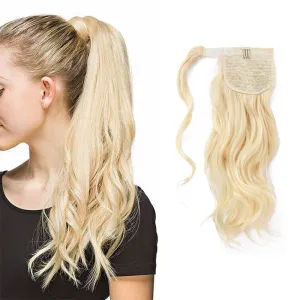 Body Wave Wrap Around Ponytail Human Hair Extensions