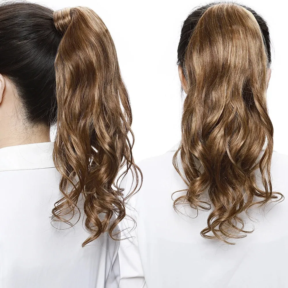 Body Wave Wrap Around Ponytail Human Hair Extensions