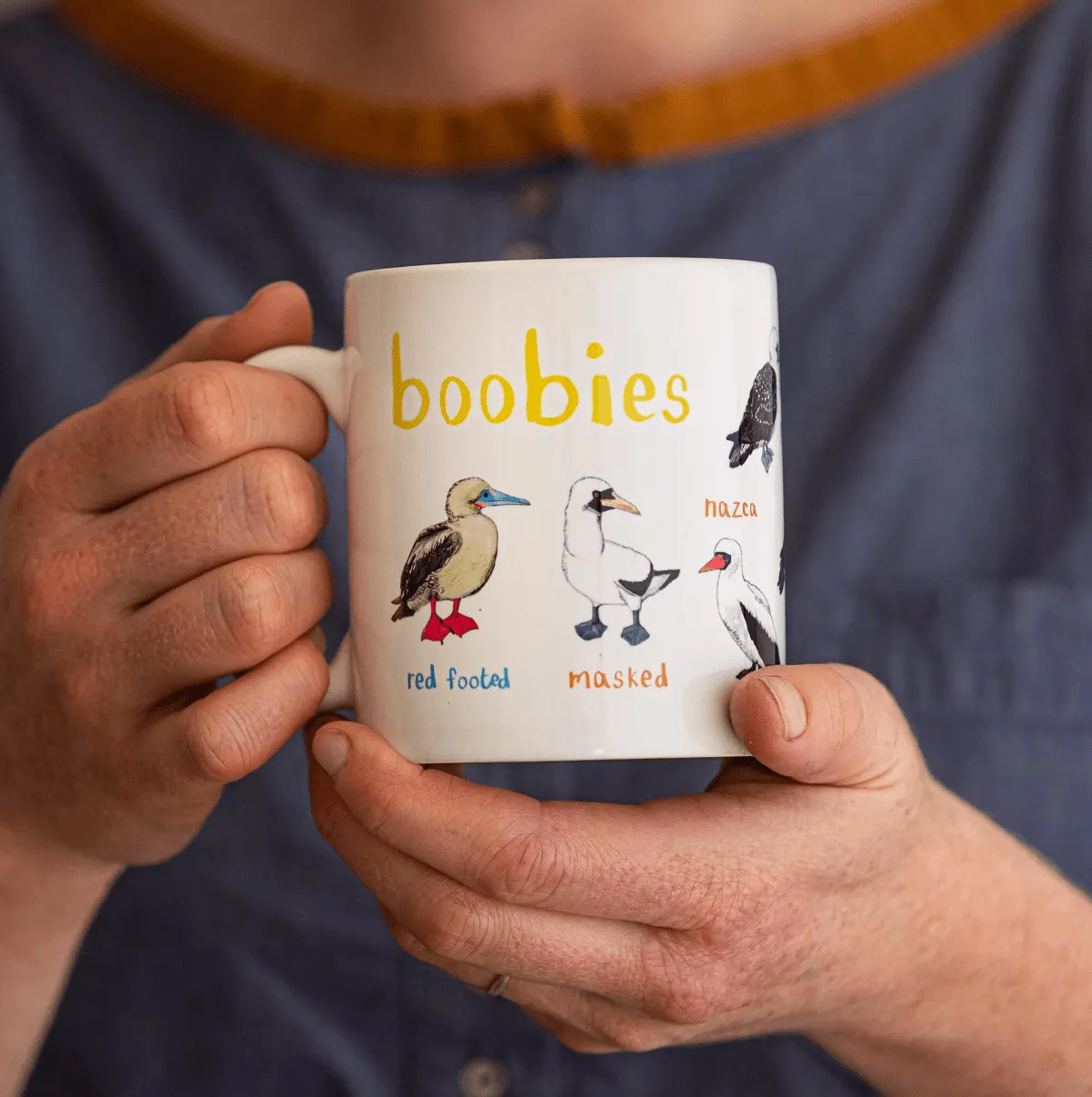 Boobies Ceramic Bird Mug
