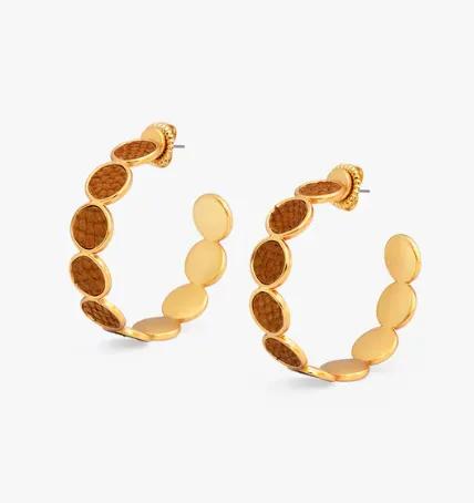 Brackish - Afton Multi Bezel Hoop Earring