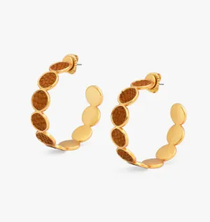 Brackish - Afton Multi Bezel Hoop Earring