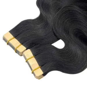 Brazilian Tape In Hair Extensions -100 Grams -  Body Wave Style